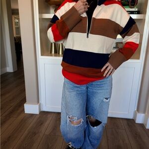 Striped Multicolor Woman’s Sweater